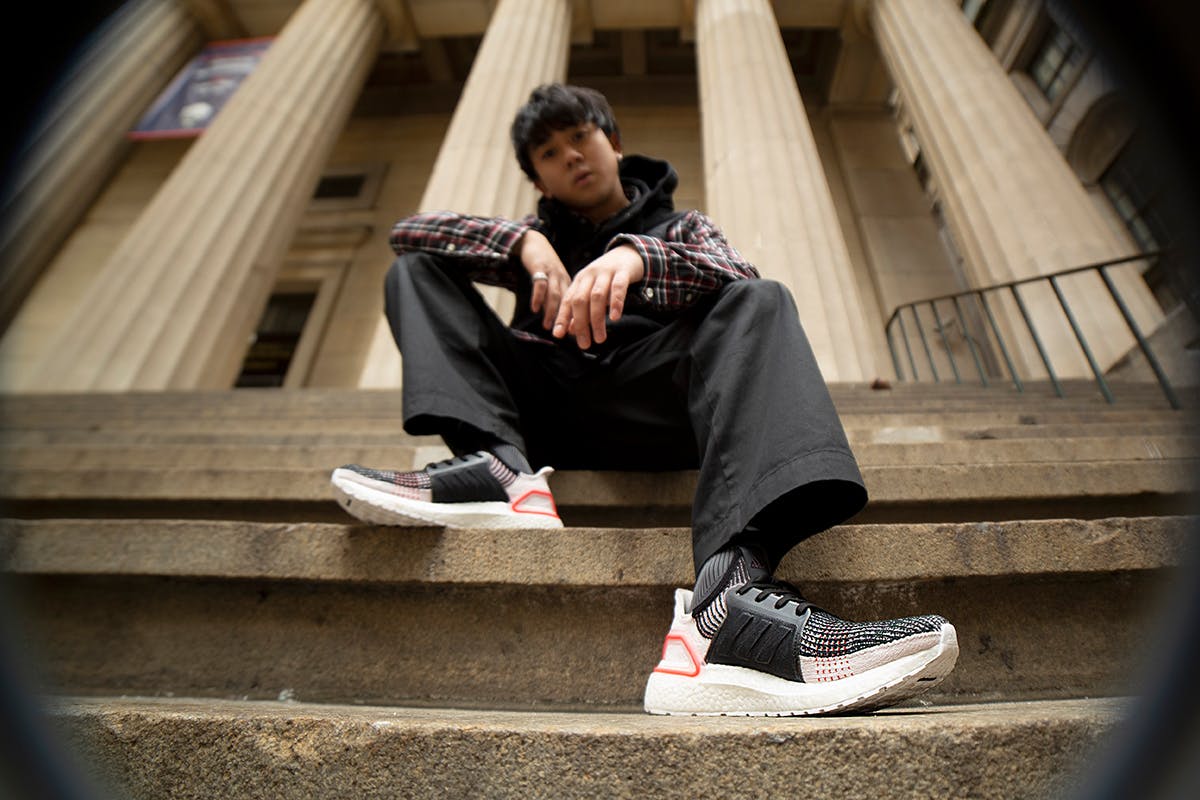 Wearing adidas' Ultraboost 19